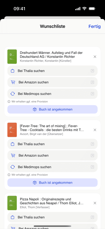 bksmrt Wunschliste mit Kauf-Optionen bei Thalia, Amazon und Medimops